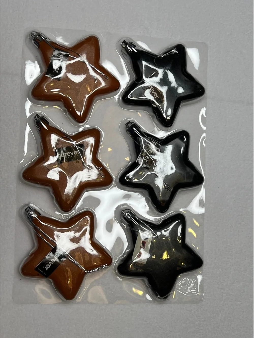 Forever Collectibles Texas Longhorns Team Shatterproof Star Ornaments - Set of 6